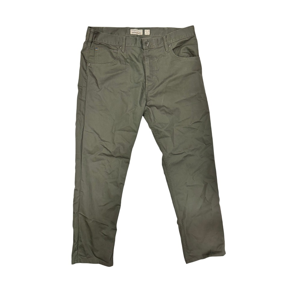 Patagonia Men's Performance Twill Jeans 38x32 Pants Industrial Green